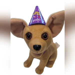 Taco Bell Dog Puppy Plush  Stuffed Animal with Birthday Hat